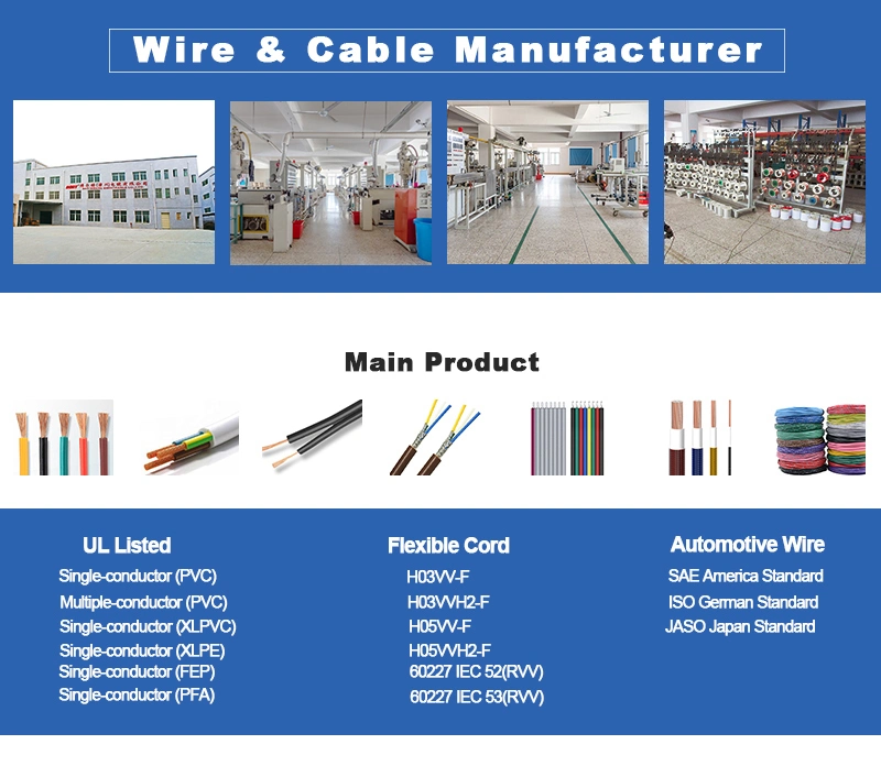 American Standard UL 1061 PVC Insulation Tinned Copper Single Core Electric Wire House Lighting Flexible Cable