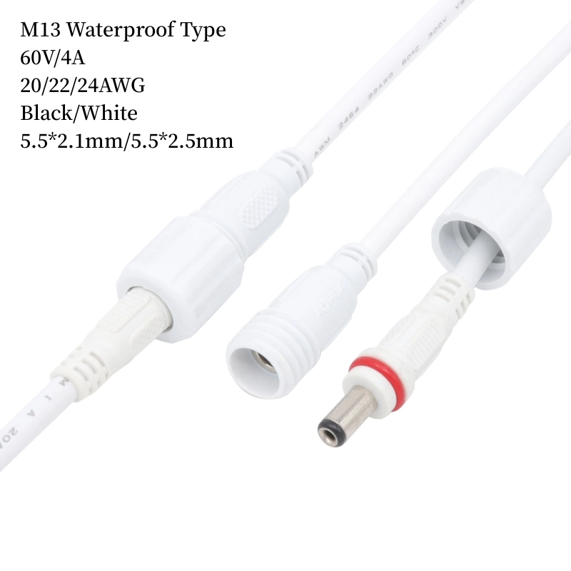 Aohua M11 Quick Type DC Power Cable One 5521 Jack to Two 5521 Plug Monitoring Camera Y Splitter Cable