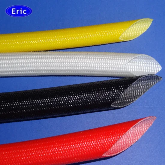 2753 Tubo isolante in fibra di vetro intrecciata in gomma siliconica rivestita in resina